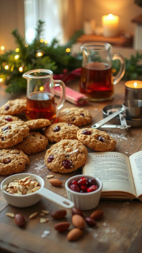 amaretto cranberry oatmeal cookies amaretto cranberry oatmeal cookies