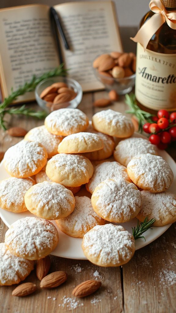 amaretto infused shortbread cookies amaretto infused shortbread cookies