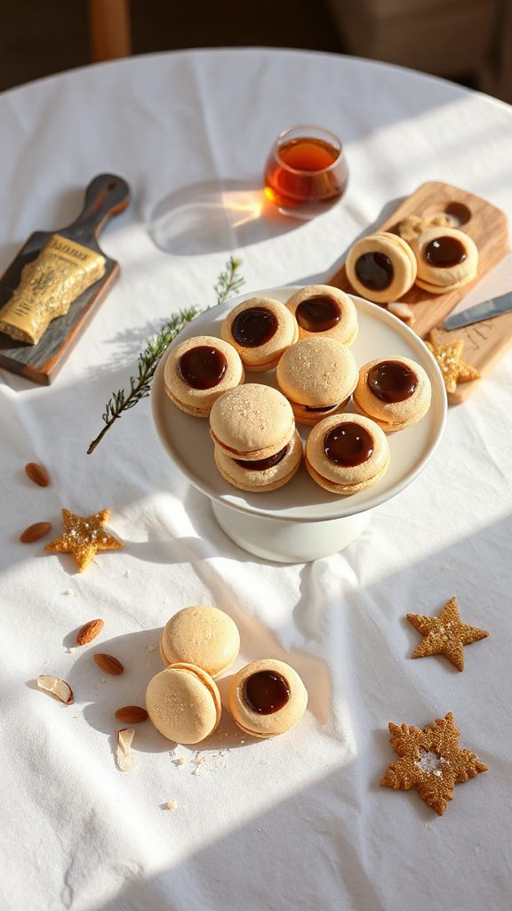 amaretto macarons with ganache amaretto macarons with ganache