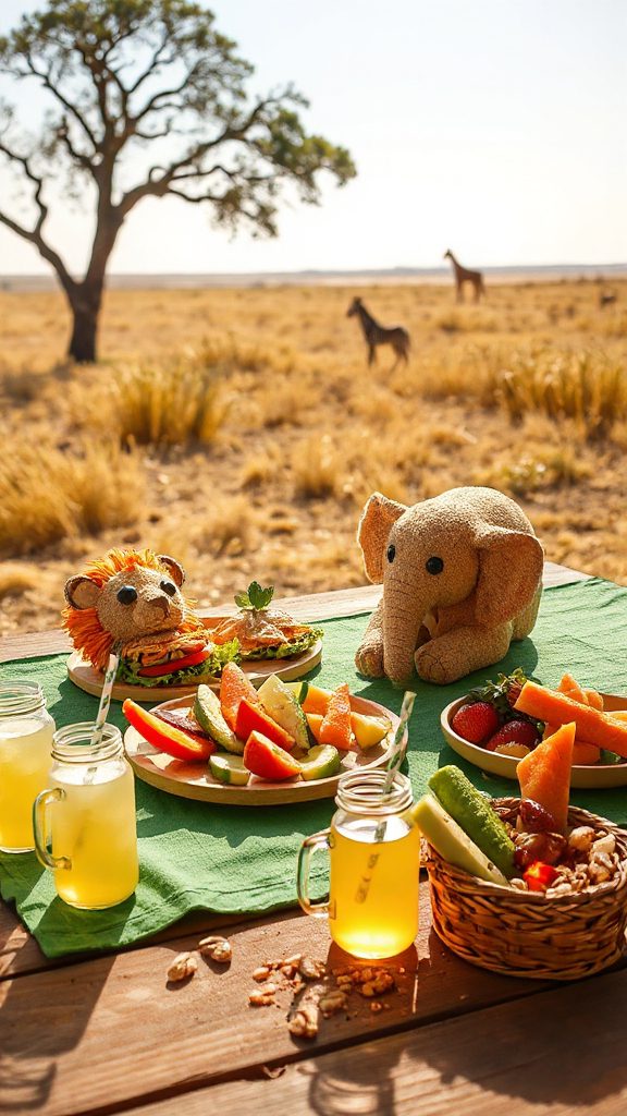 animal shaped healthy sandwiches