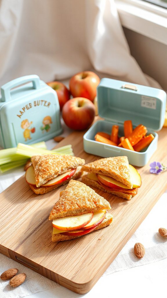 apple almond butter sandwiches apple almond butter sandwiches