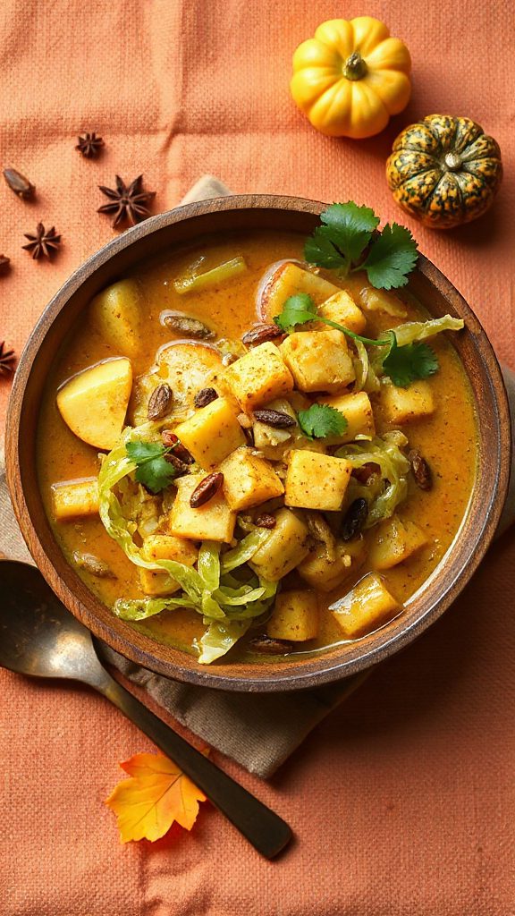 apple and cabbage curry