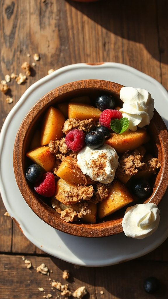 apple berry crisp dessert