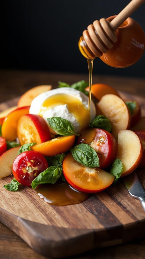apple burrata salad delight