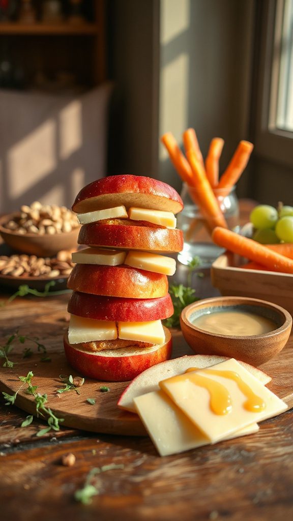 apple cheddar sandwich stackers apple cheddar sandwich stackers