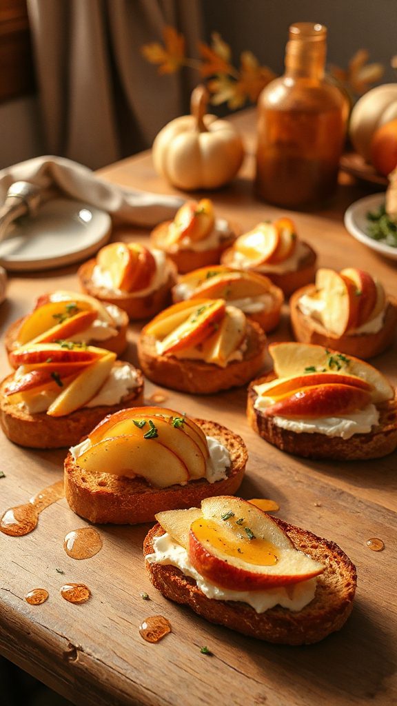 apple cheese toast appetizer
