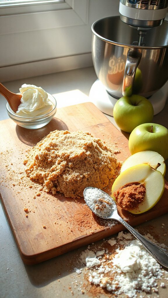 apple cheesecake crust preparation