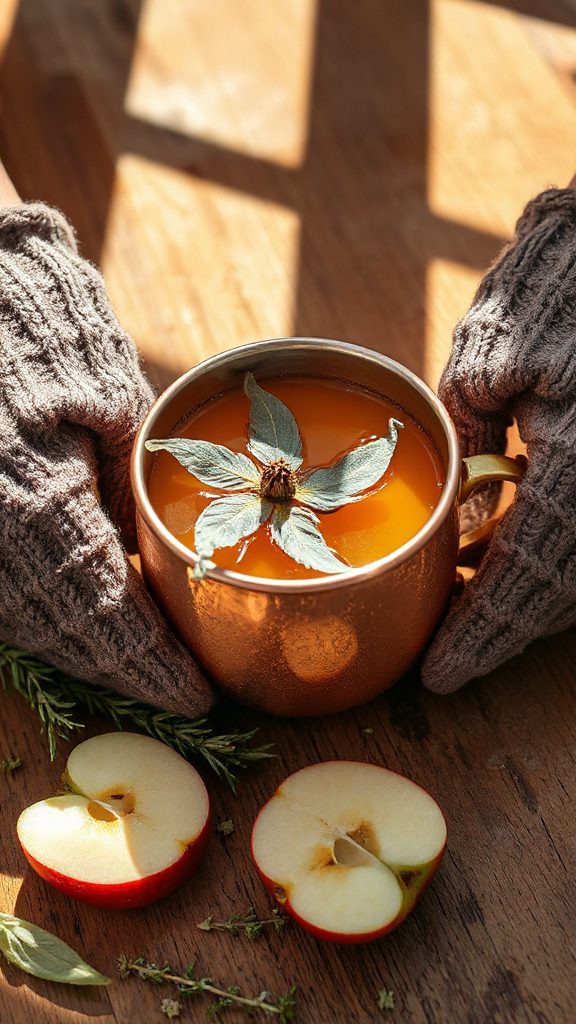 apple cider mule cocktail