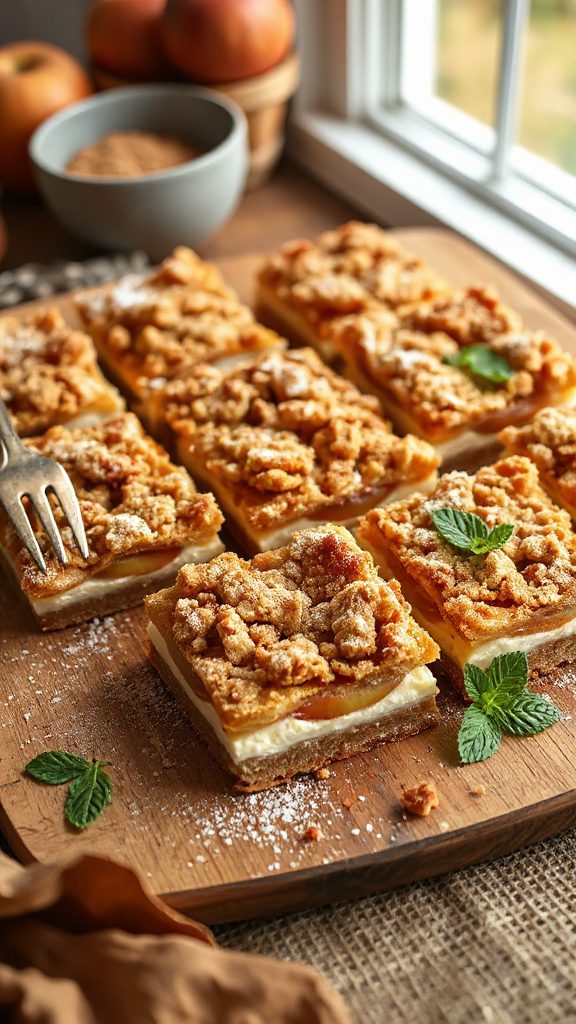 apple cinnamon cheesecake bars