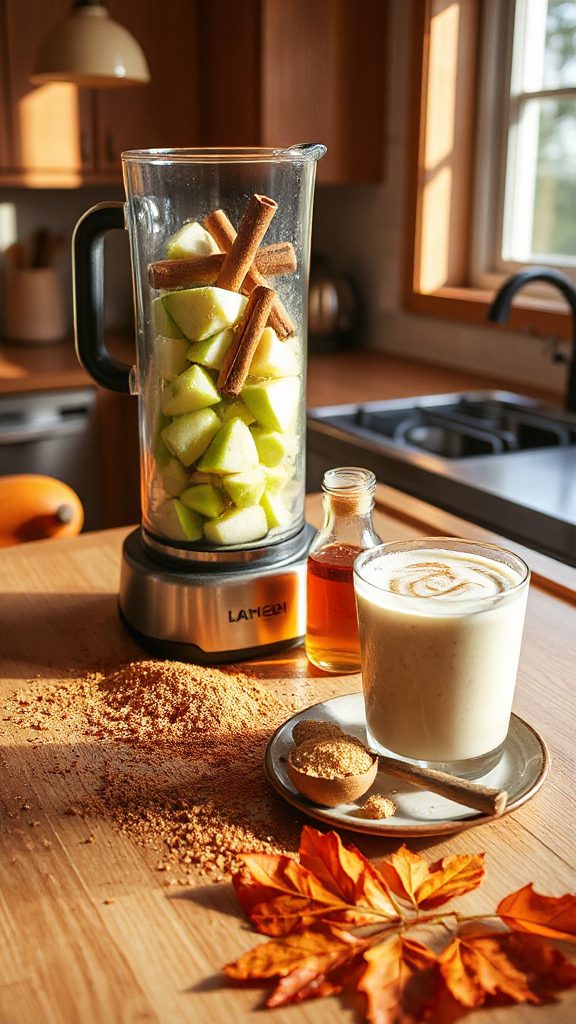 apple cinnamon protein smoothie