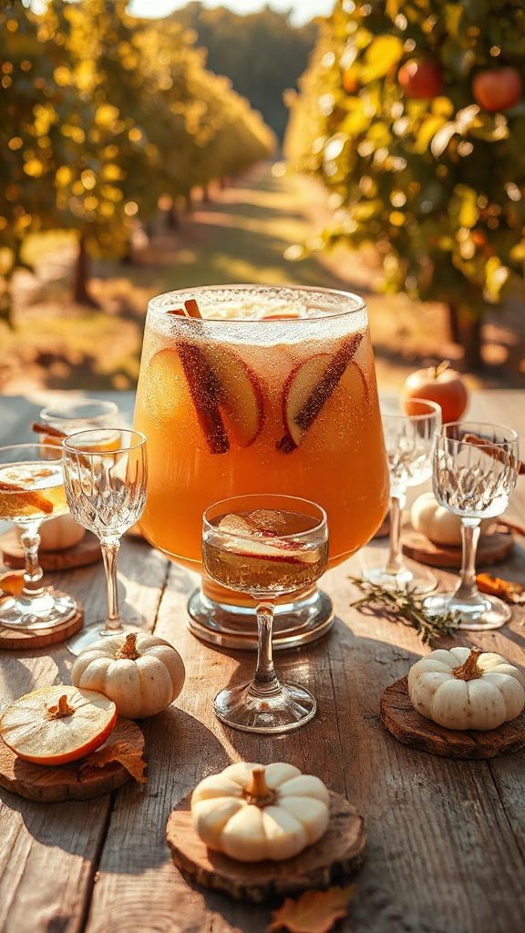 apple cinnamon sparkling cocktail