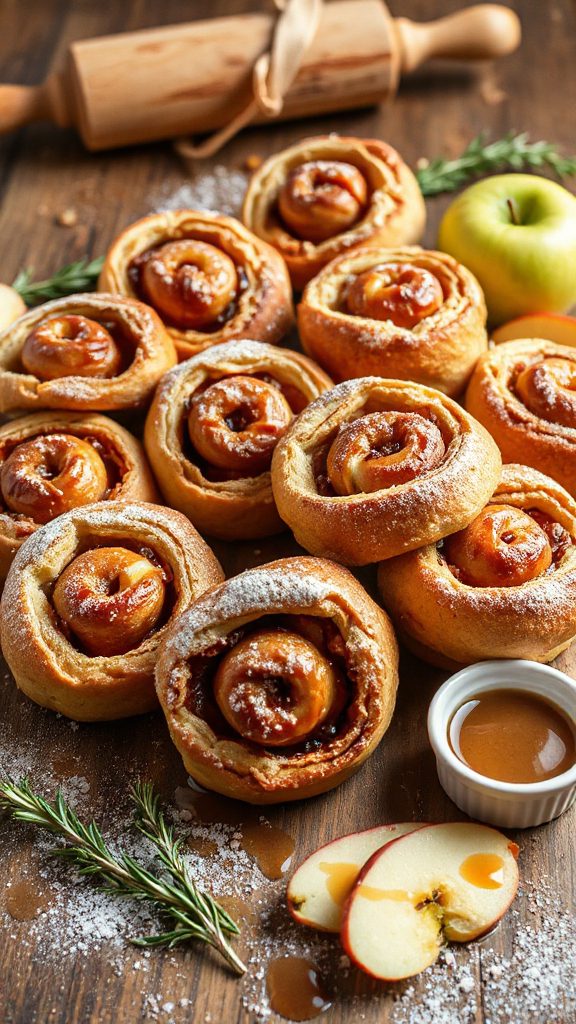 apple cinnamon swirl rolls