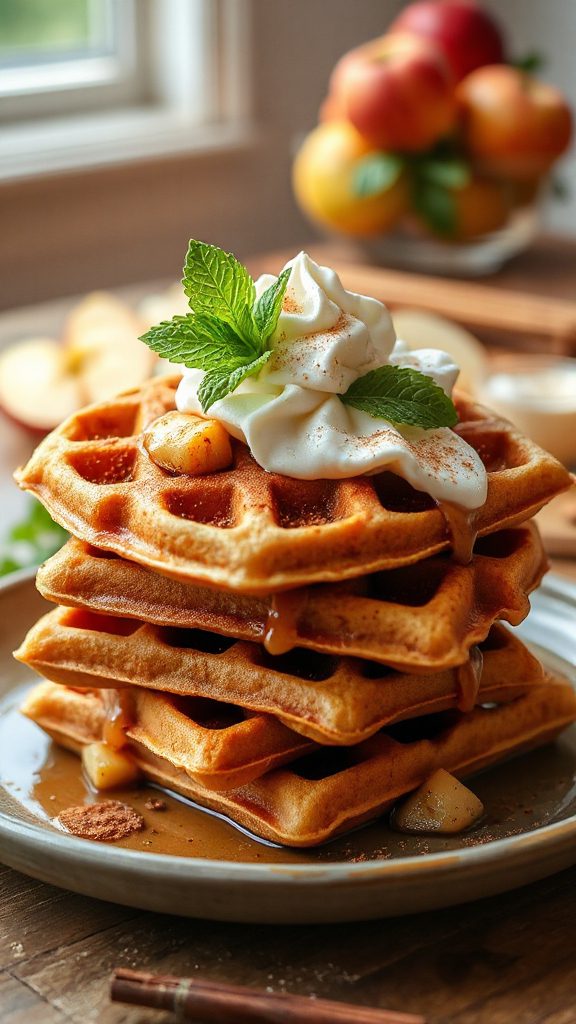 apple cinnamon waffle batter
