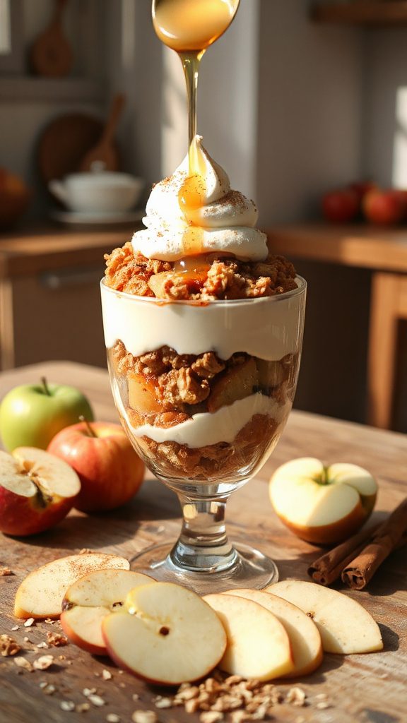 apple cinnamon yogurt parfait