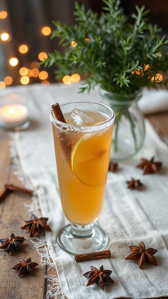 apple clove gin cocktail