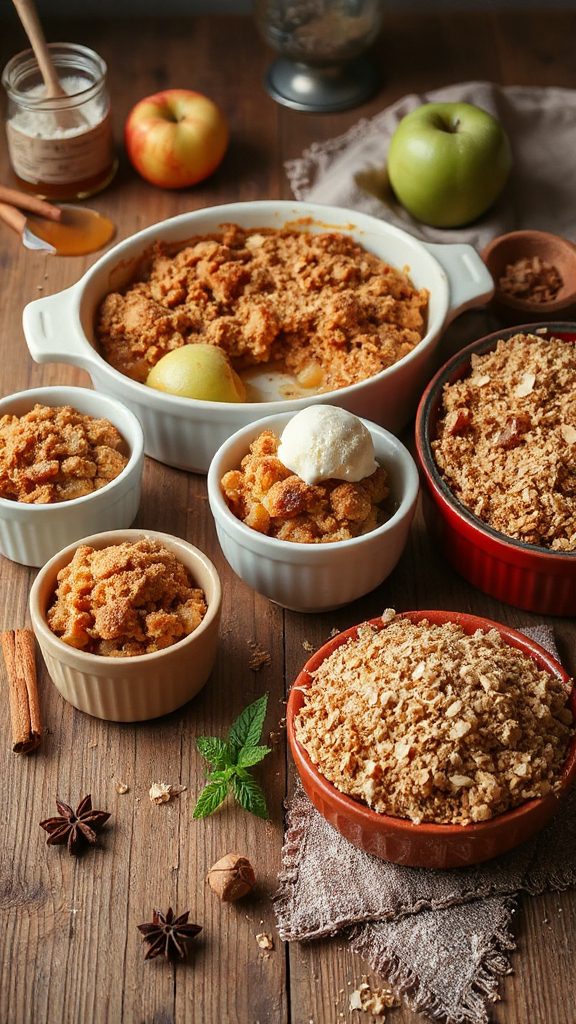 apple crumble recipe variations
