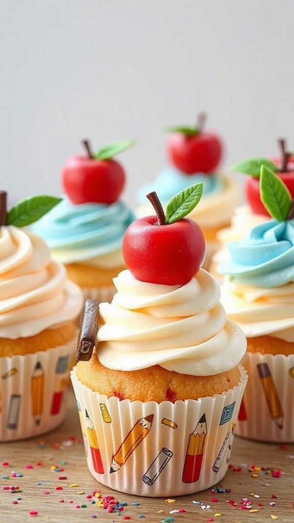apple cupcake decorations tutorial