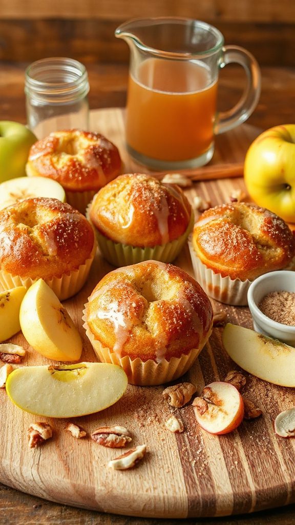 apple donut muffin variations