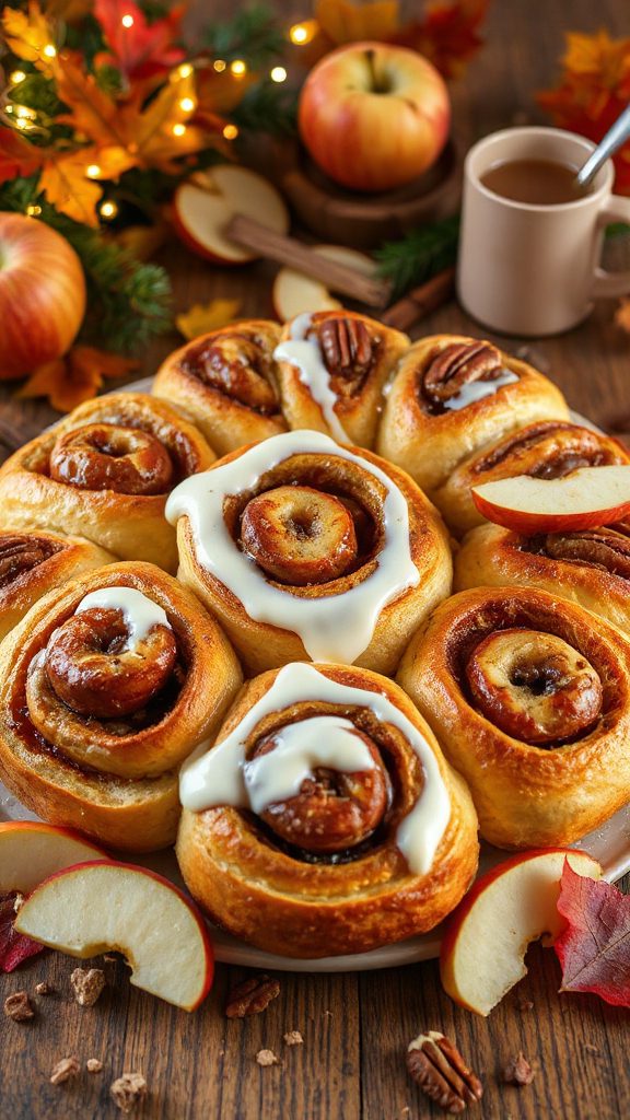 apple filled cinnamon rolls recipe