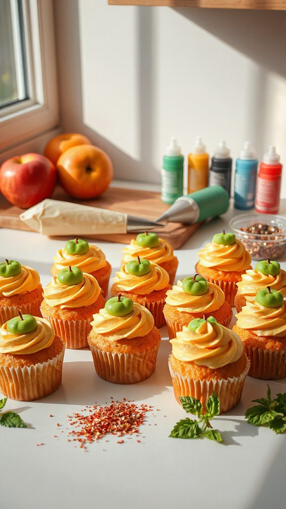 apple flavored fall cupcakes