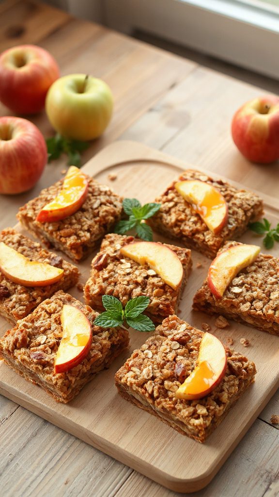 apple granola baked snacks