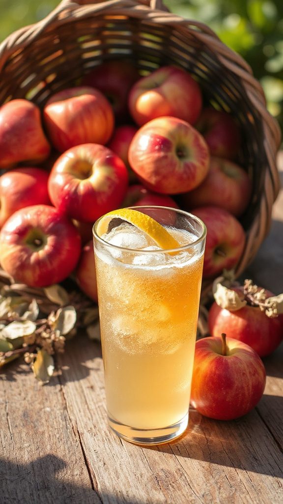 apple lemon myrtle fizz