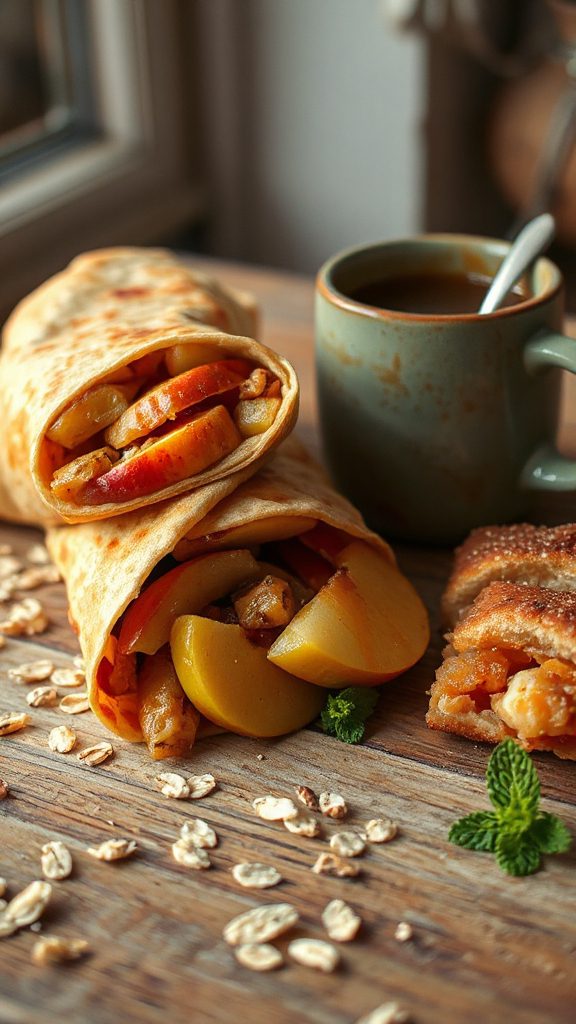 apple pie breakfast burrito