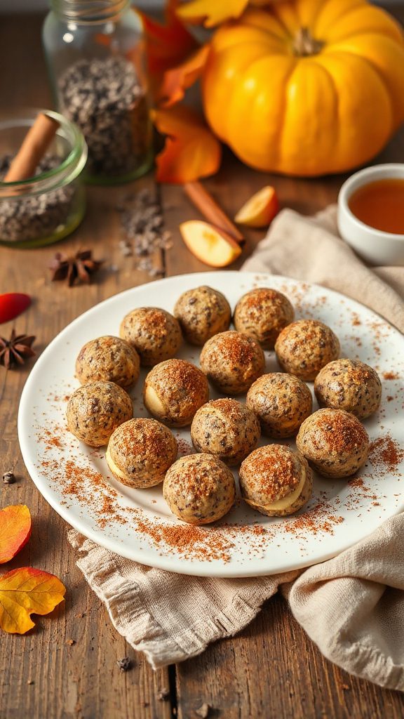 apple pie chia bites