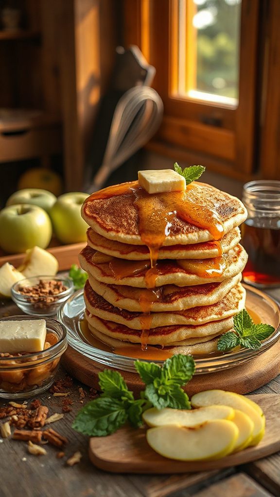 apple pie flavored pancakes