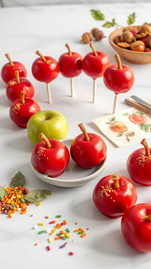 apple shaped cake pops recipe