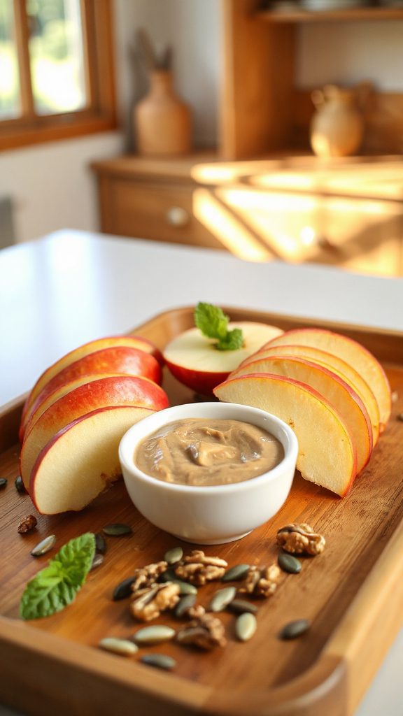 apple slices with nut butter apple slices with nut butter