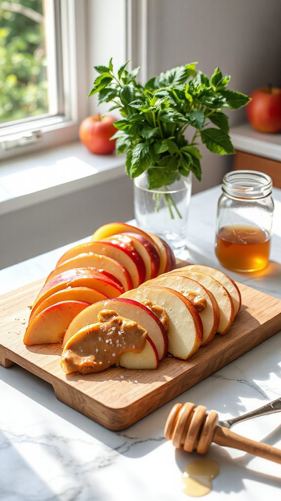 apple slices with nut butter apple slices with nut butter