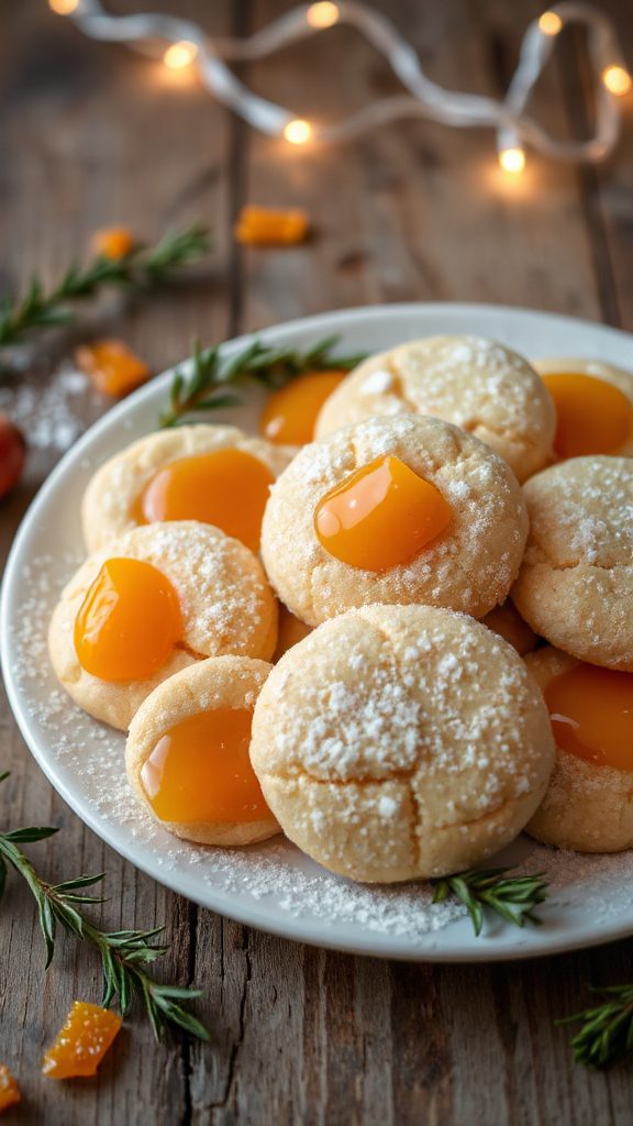 apricot glazed sugar cookies