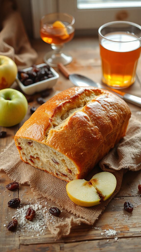 aromatic apple raisin bread