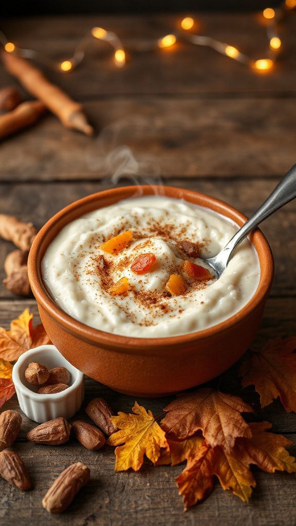 aromatic autumn rice pudding
