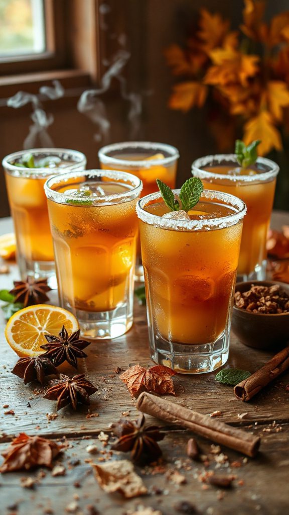 aromatic chai tea cocktail
