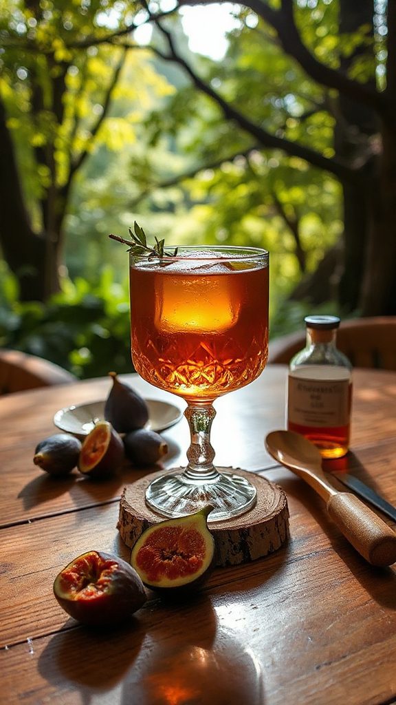 aromatic fig and cardamom cocktail aromatic fig and cardamom cocktail
