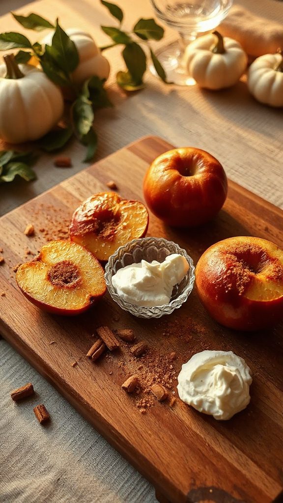 aromatic roasted spiced apples