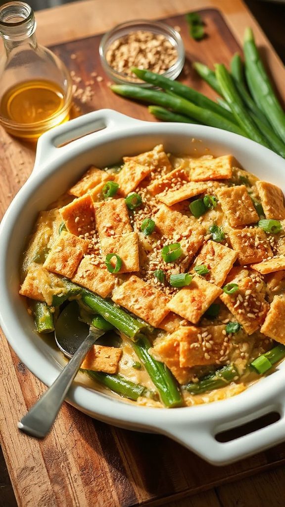 asian green bean casserole asian green bean casserole