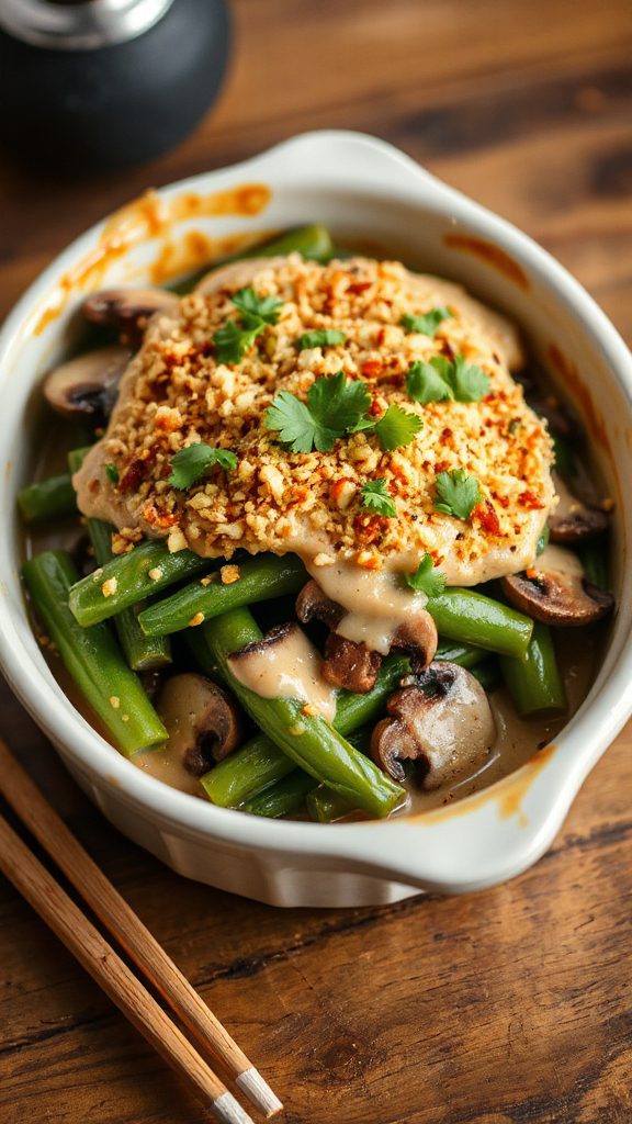 asian green bean casserole