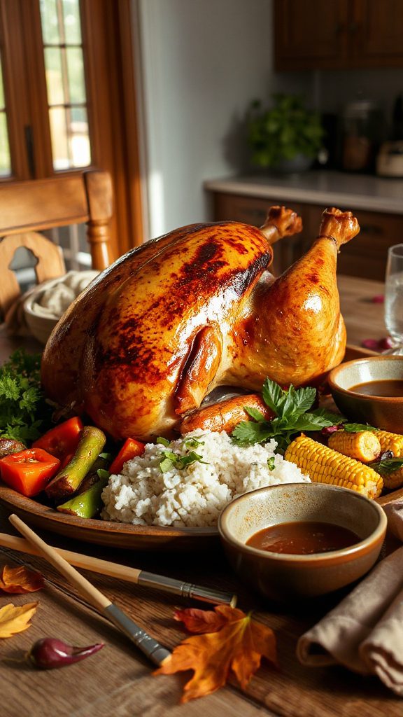 asian turkey with soy glaze