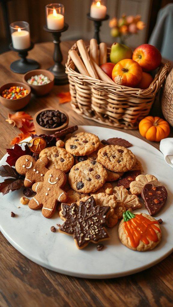 assorted homemade cookie platter