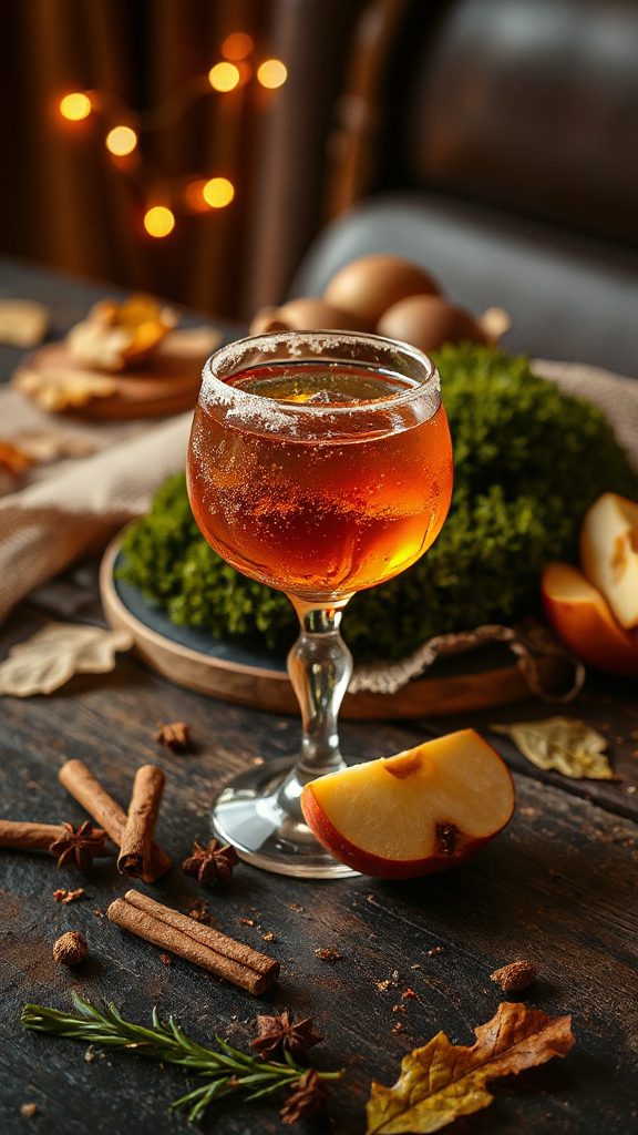 autumn apple spiced cocktail delight autumn apple spiced cocktail delight