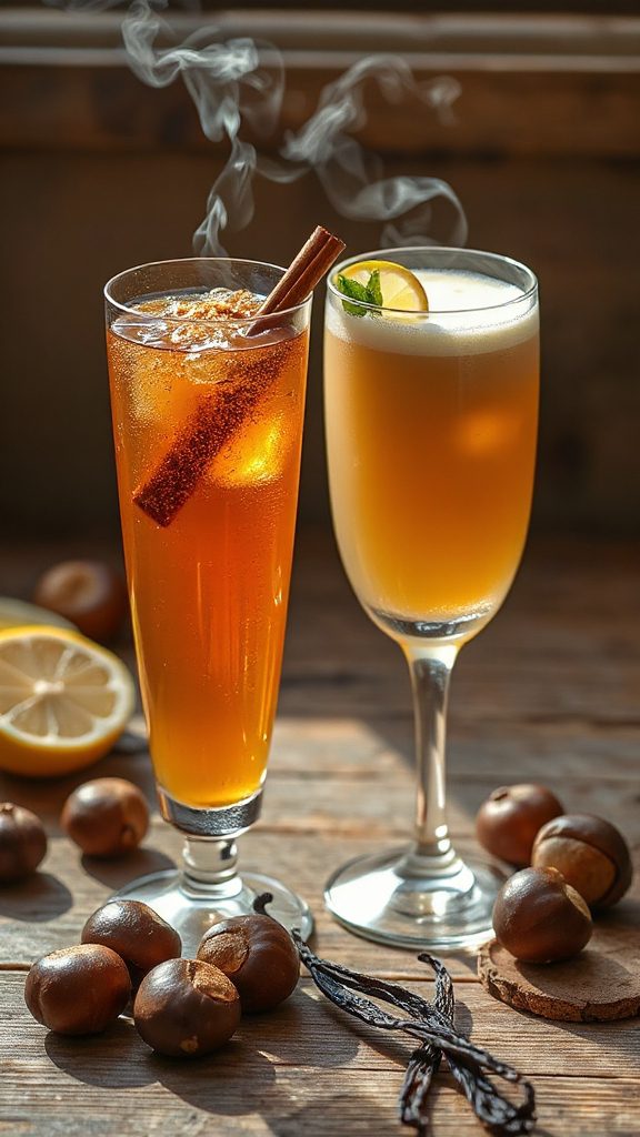 autumn chestnut vanilla cocktail