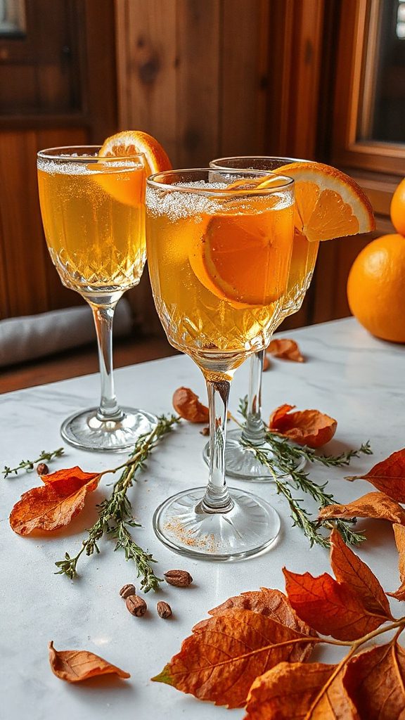 autumn citrus refreshing spritzer