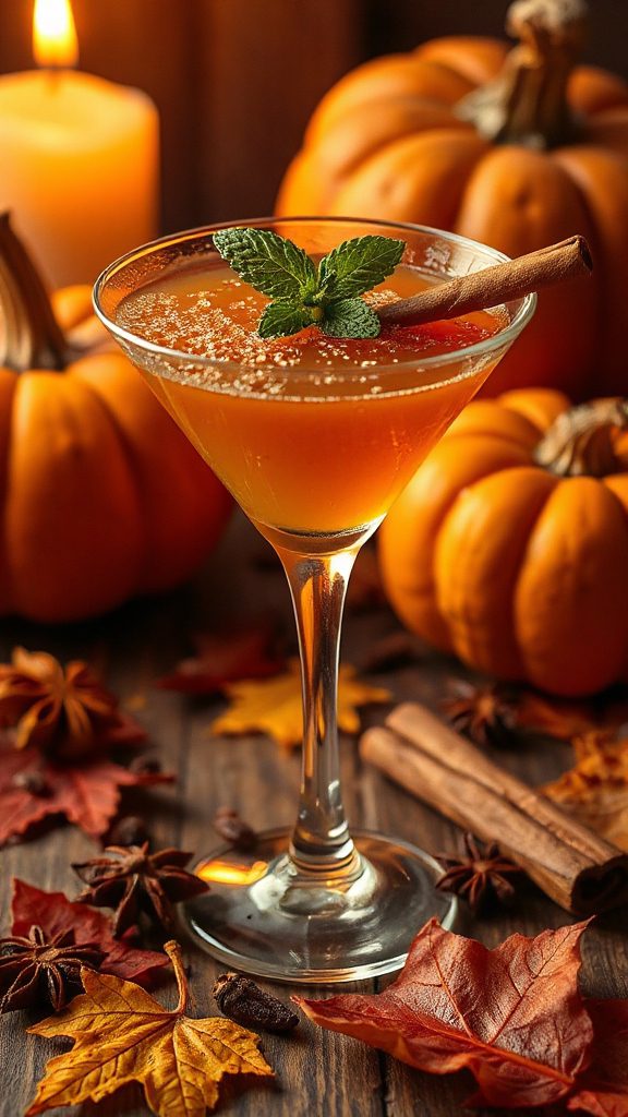 autumn cocktail with arrack