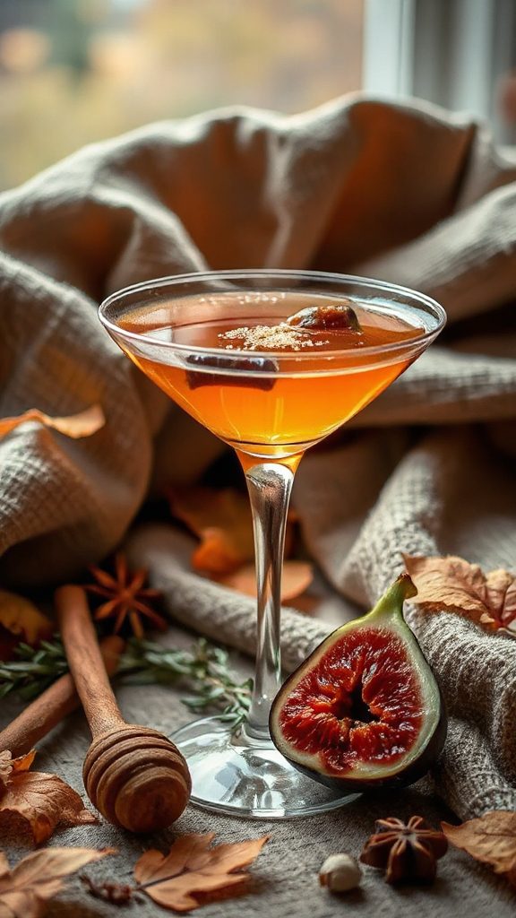 autumn cocktail with figs autumn cocktail with figs