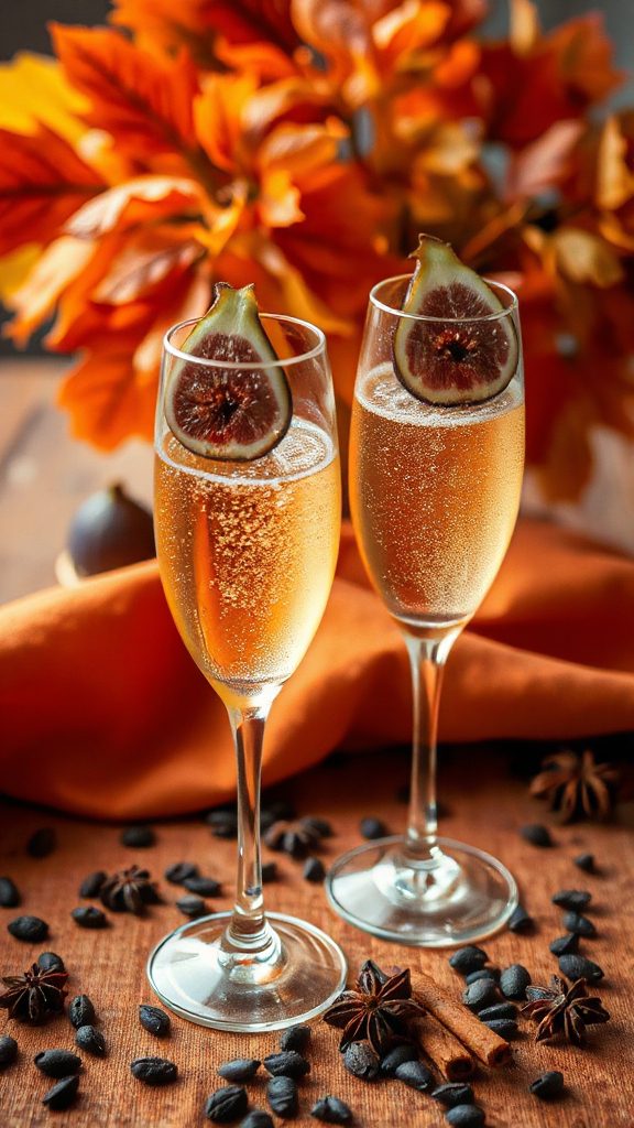 autumn cocktail with figs