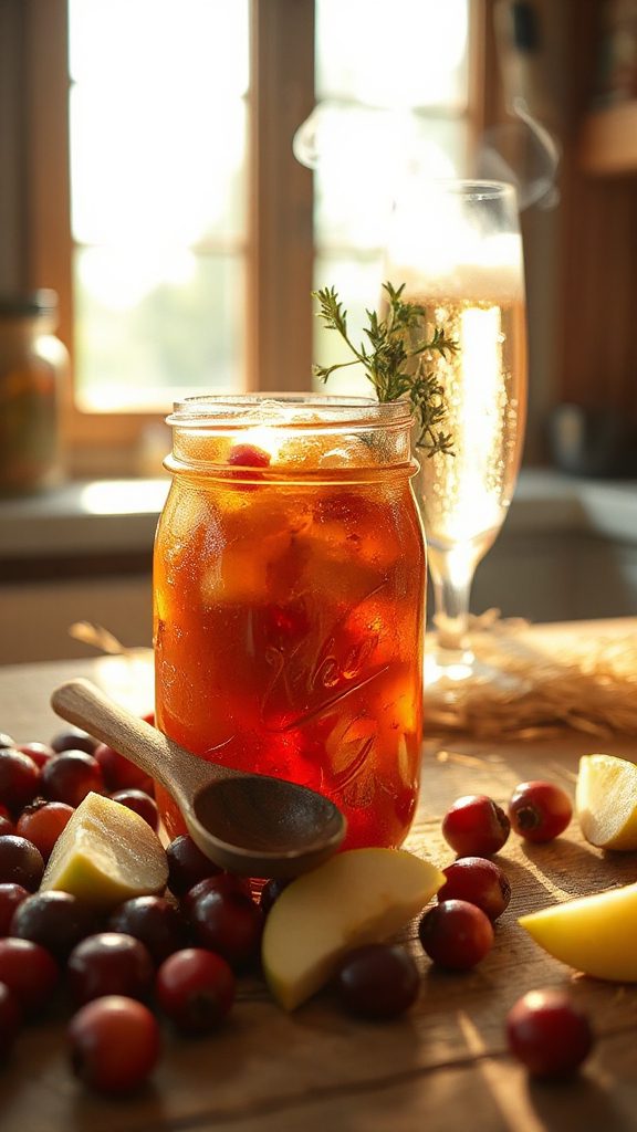 autumn cocktail with fizz autumn cocktail with fizz