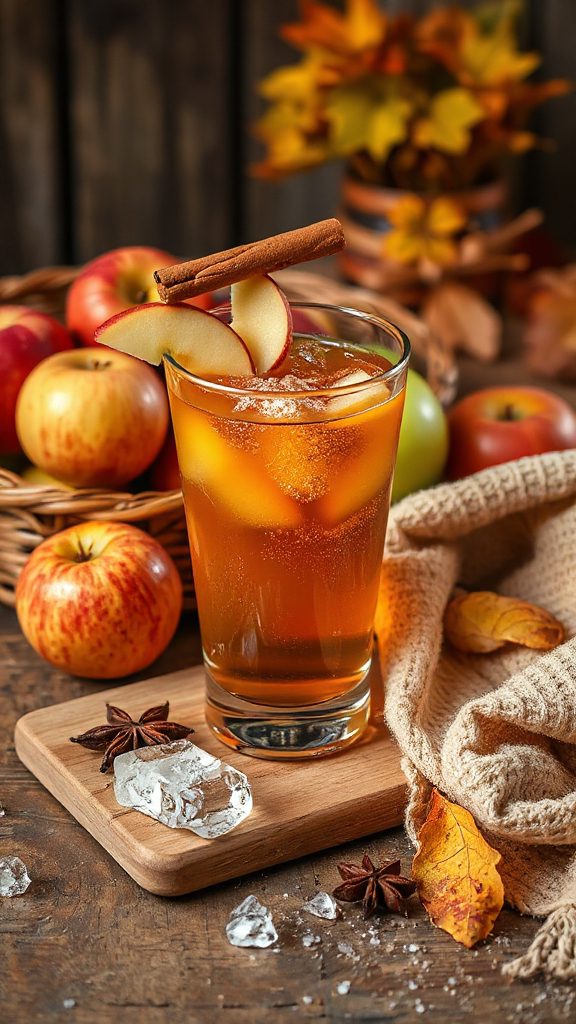 autumn cocktail with spices autumn cocktail with spices